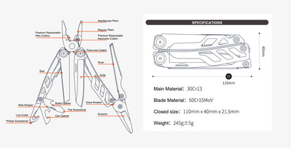 MT10 - 16-in-1 Multi-pliers (Multitool)