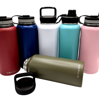 Canuck - 32oz Water Bottle - Solid Colours