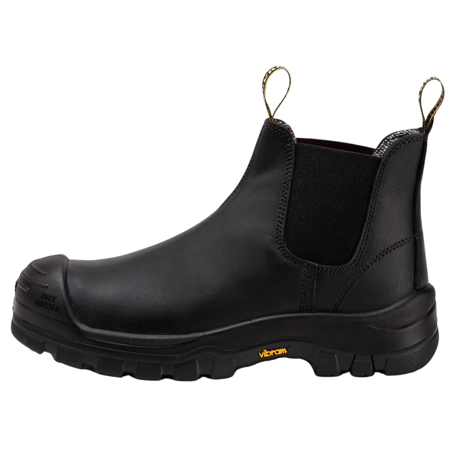 6” Black Composite Toe Pull-on Leather Work Boots