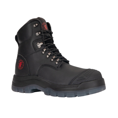 7" Zip-sided Steel Toe Leather Work Boots - The Kensington