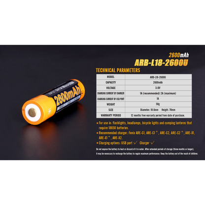 ARB L18 - 2600mAh Rechargeable Battery