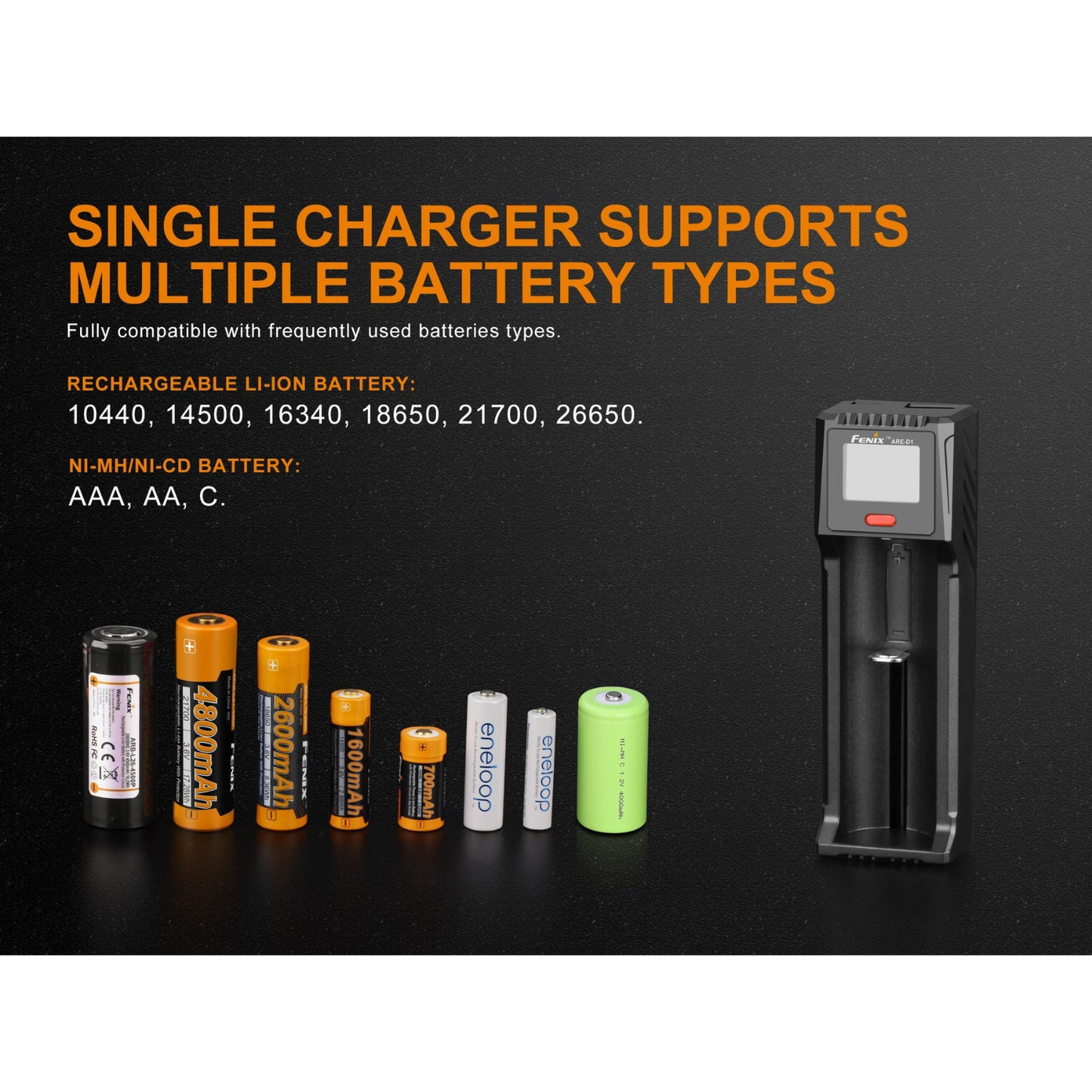 FENIX - ARE D1 - Battery Charger