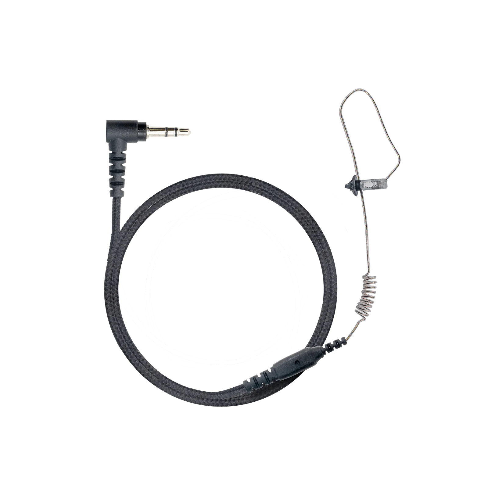N-ear - 360 Flexo Radio Earpiece with Braided Fiber- 3.5mm Right Angle Pin
