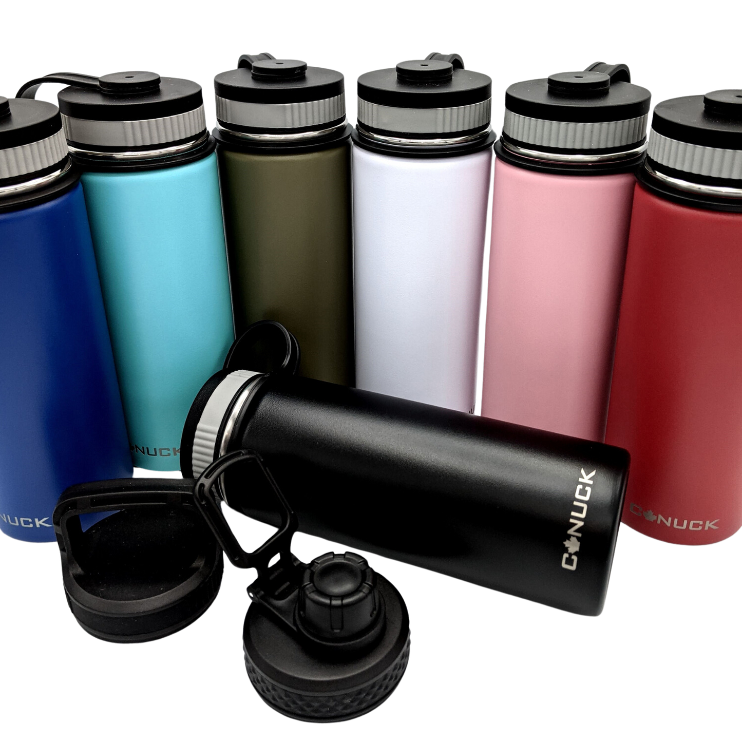 Canuck - 18oz Water Bottle - Solid Colours