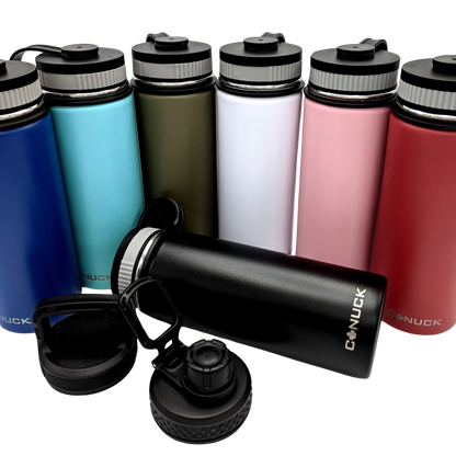 Canuck - 18oz Water Bottle - Solid Colours