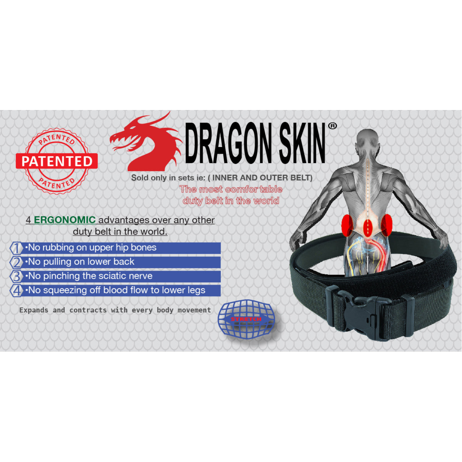 Dragon Skin - Inner and Outer Duty Belt