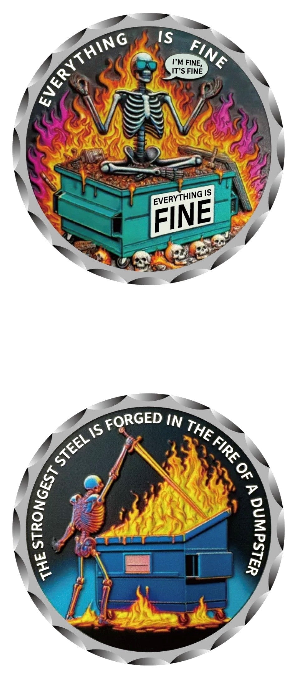 Dumpster Fire Forge Coin