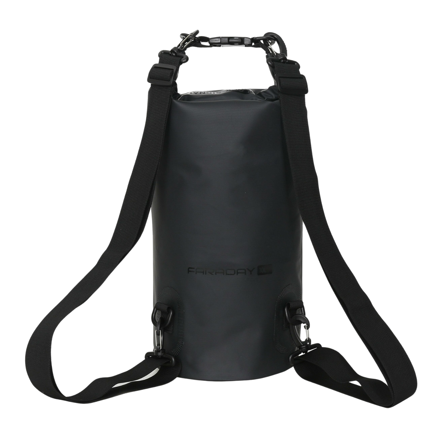Faraday Defense Stealth Black 55L Dry Duffel Bag - Faraday RFID Blocking, Waterproof, Lightweight
