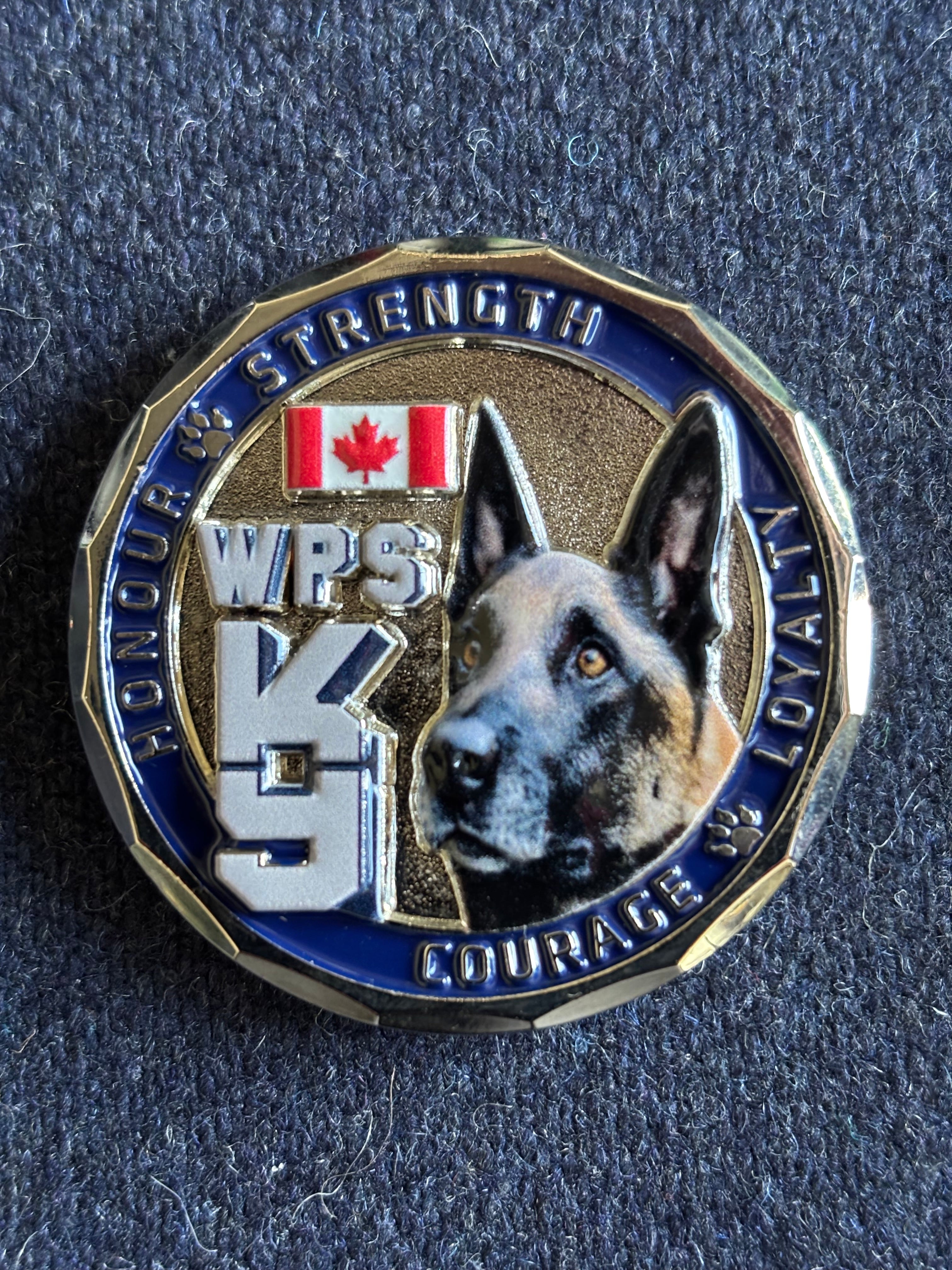 Winnipeg Police K9 Challenge Coin (Option 1)
