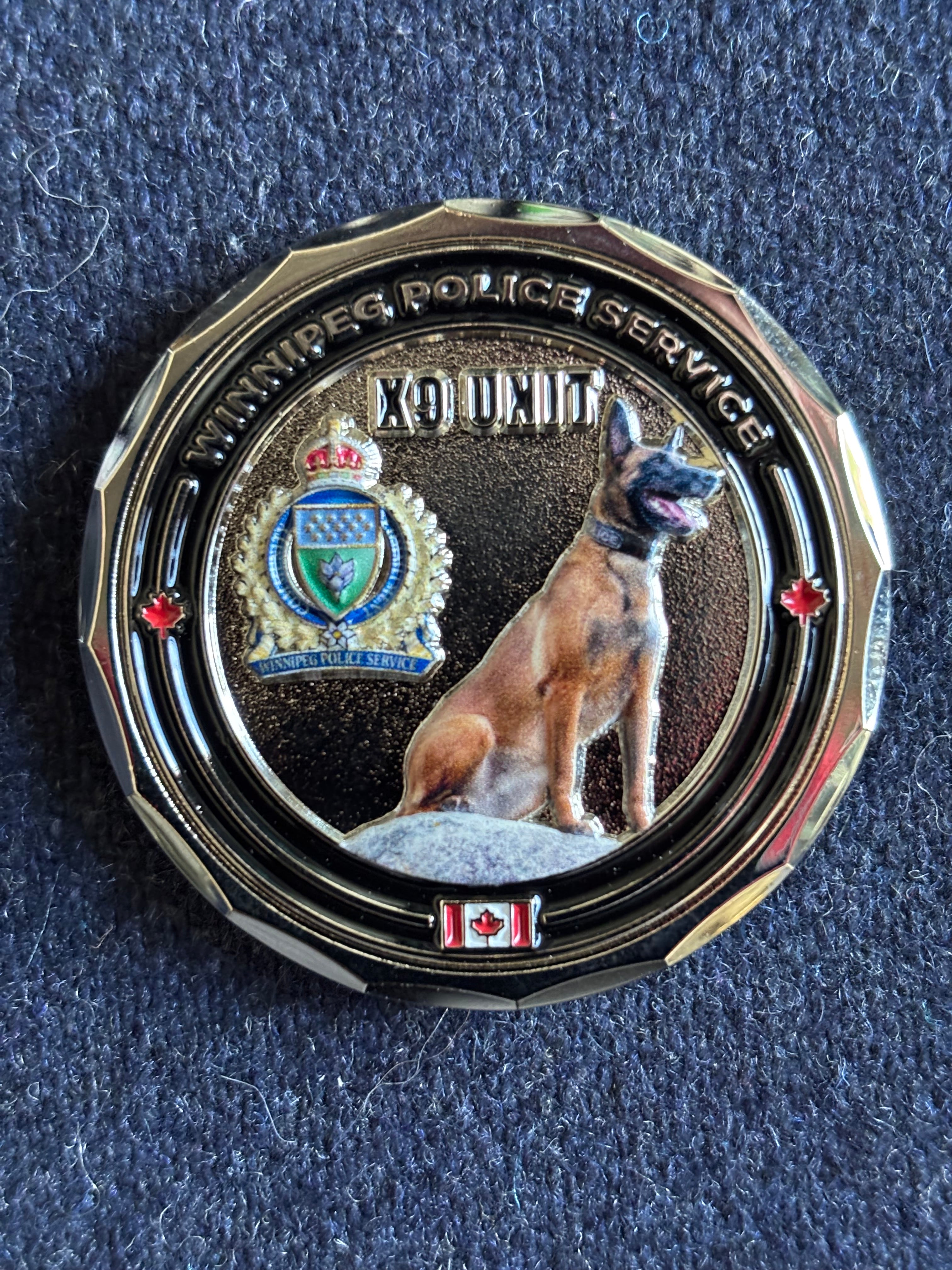 Winnipeg Police K9 Challenge Coin (Option 2)