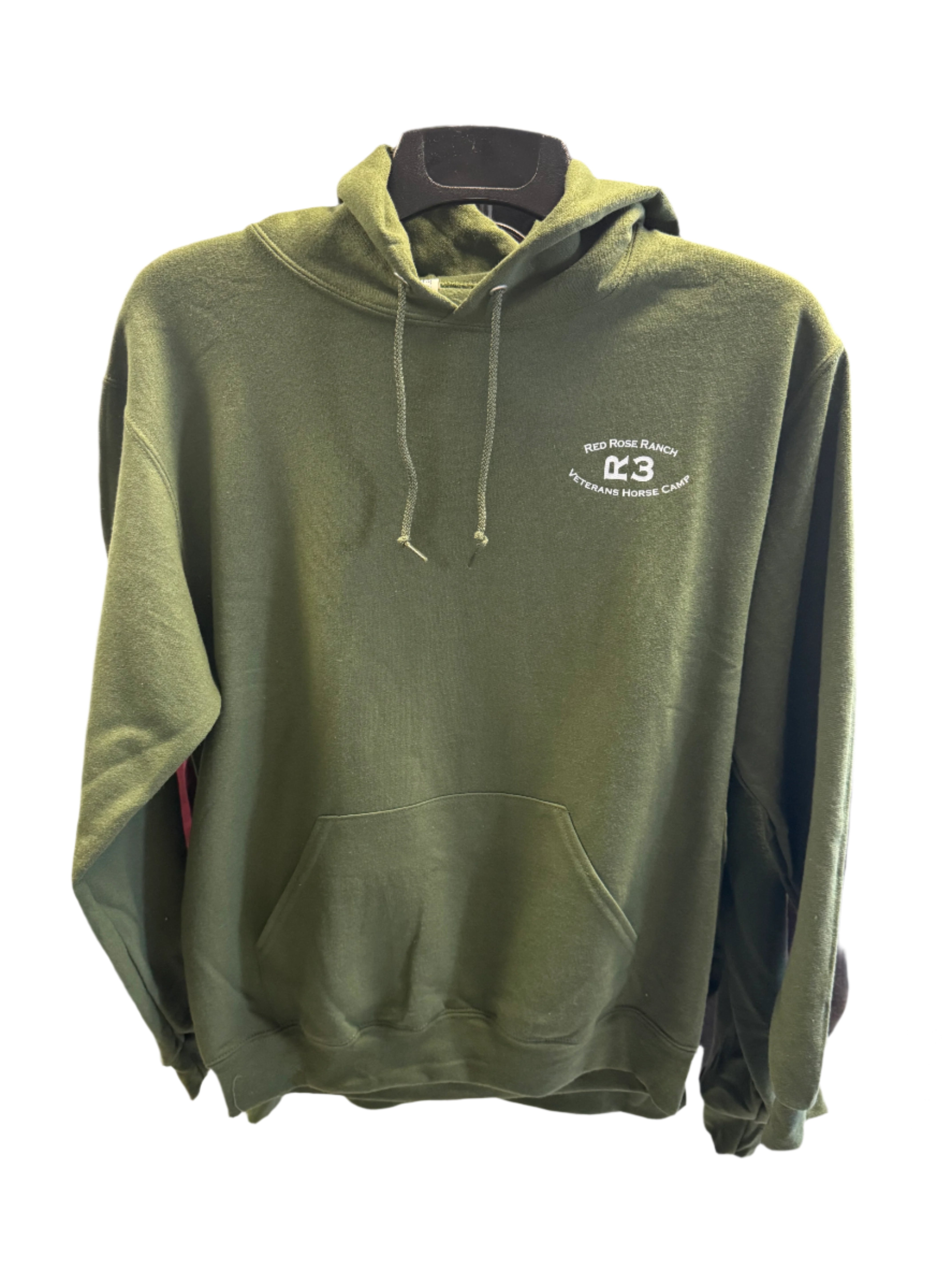 Red Rose Ranch Veterans Horse Camp (R3VHC) Logo Hoodie
