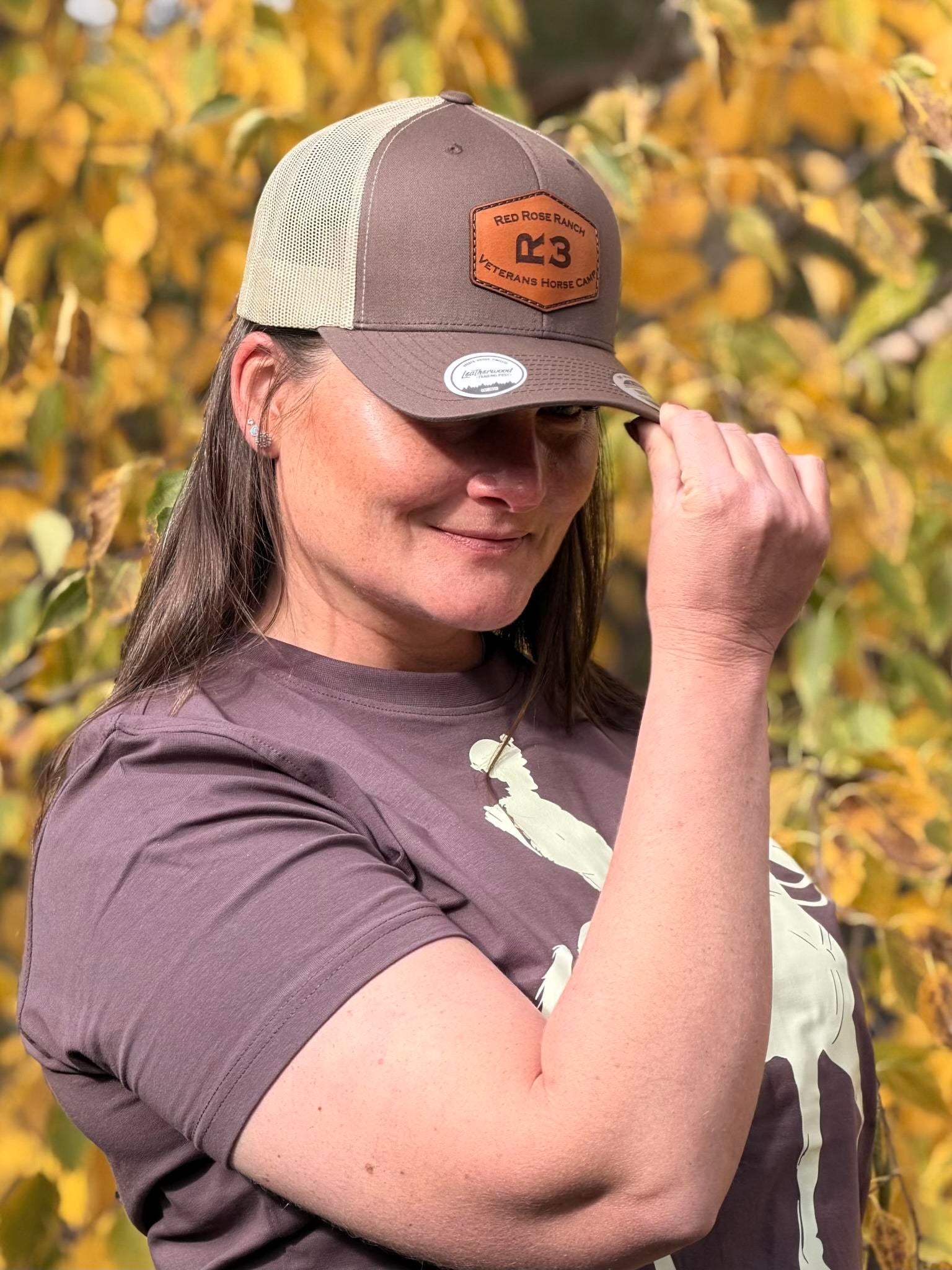 Red Rose Ranch Veterans Horse Camp (R3VHC) Logo Truckers Cap