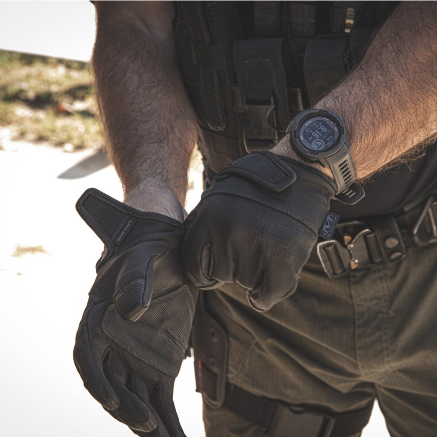 Leather Needlestick Law Enforcement Gloves