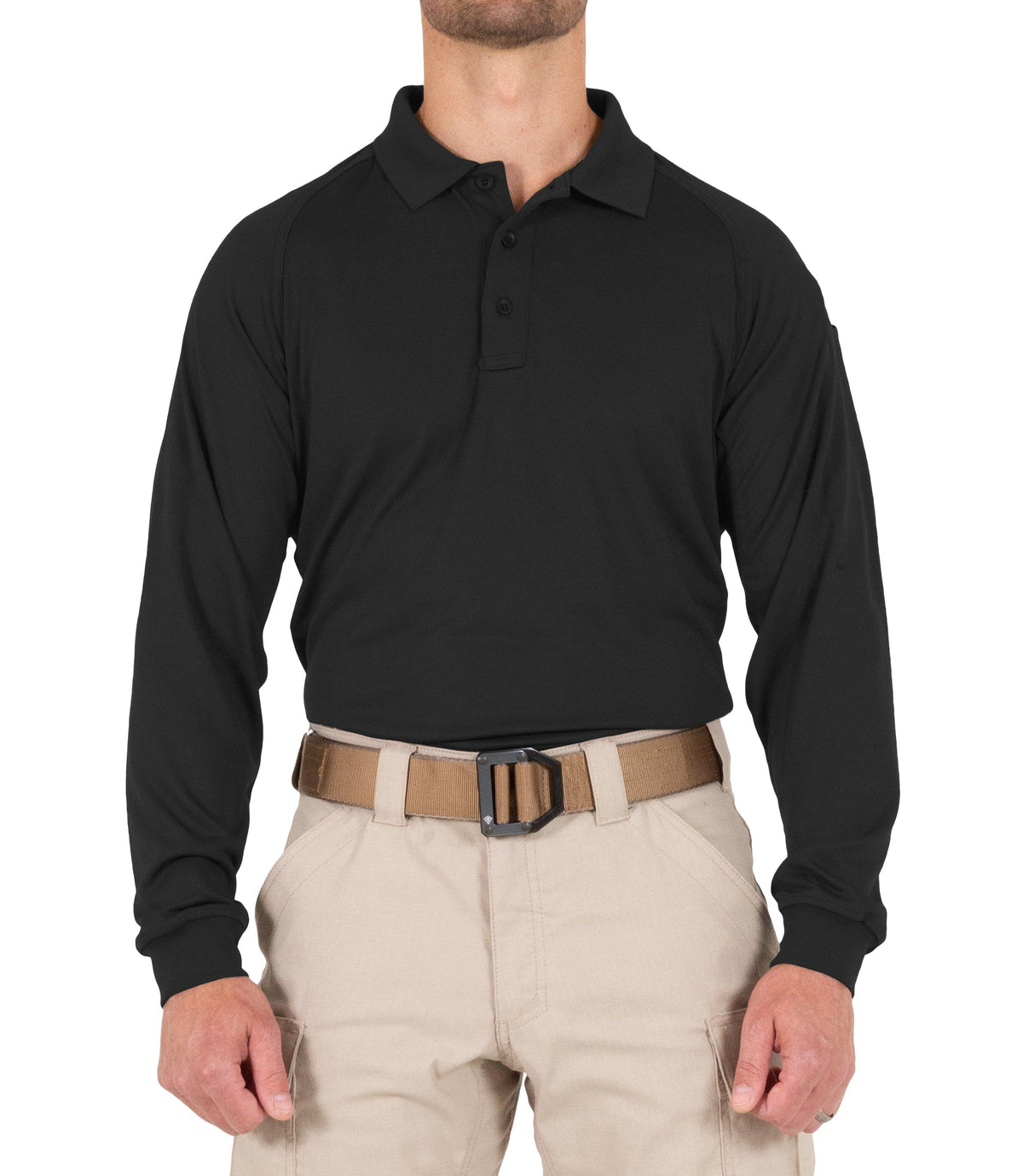 Men's Performance Long Sleeve Polo Shirt