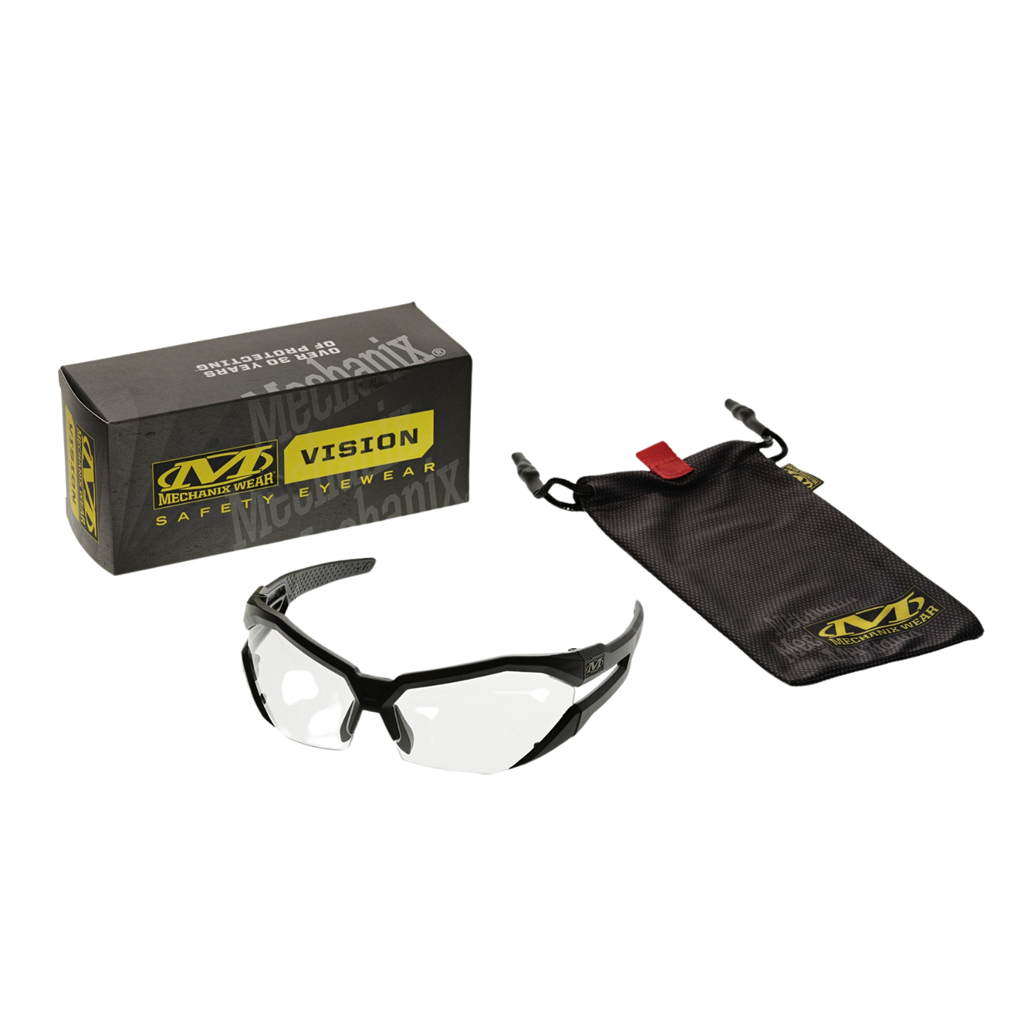 Mechanix Type V - Black Frame Clear Lens Safety Eyewear