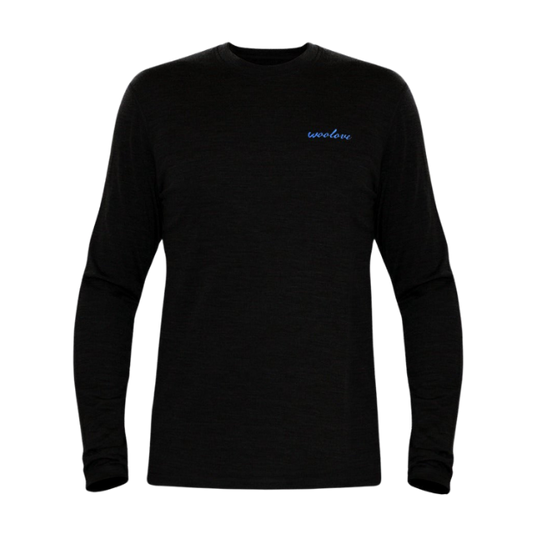 100% Merino Wool Base-layer Long Sleeve Crew Neck Shirt (Men’s)