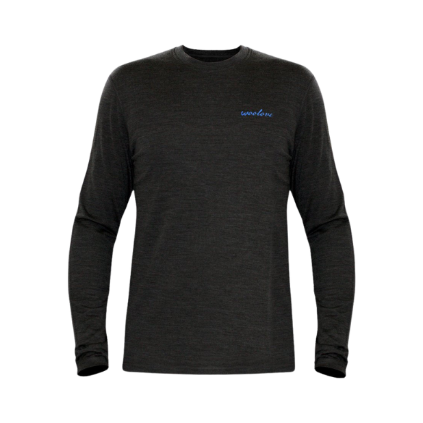 100% Merino Wool Base-layer Long Sleeve Crew Neck Shirt (Men’s)