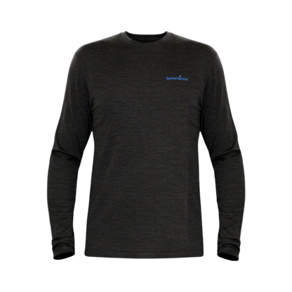 100% Merino Wool Base-layer Long Sleeve Crew Neck Shirt (Men’s)