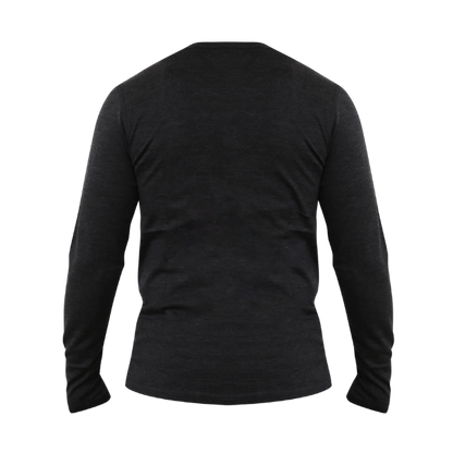 100% Merino Wool Long Sleeve Henley