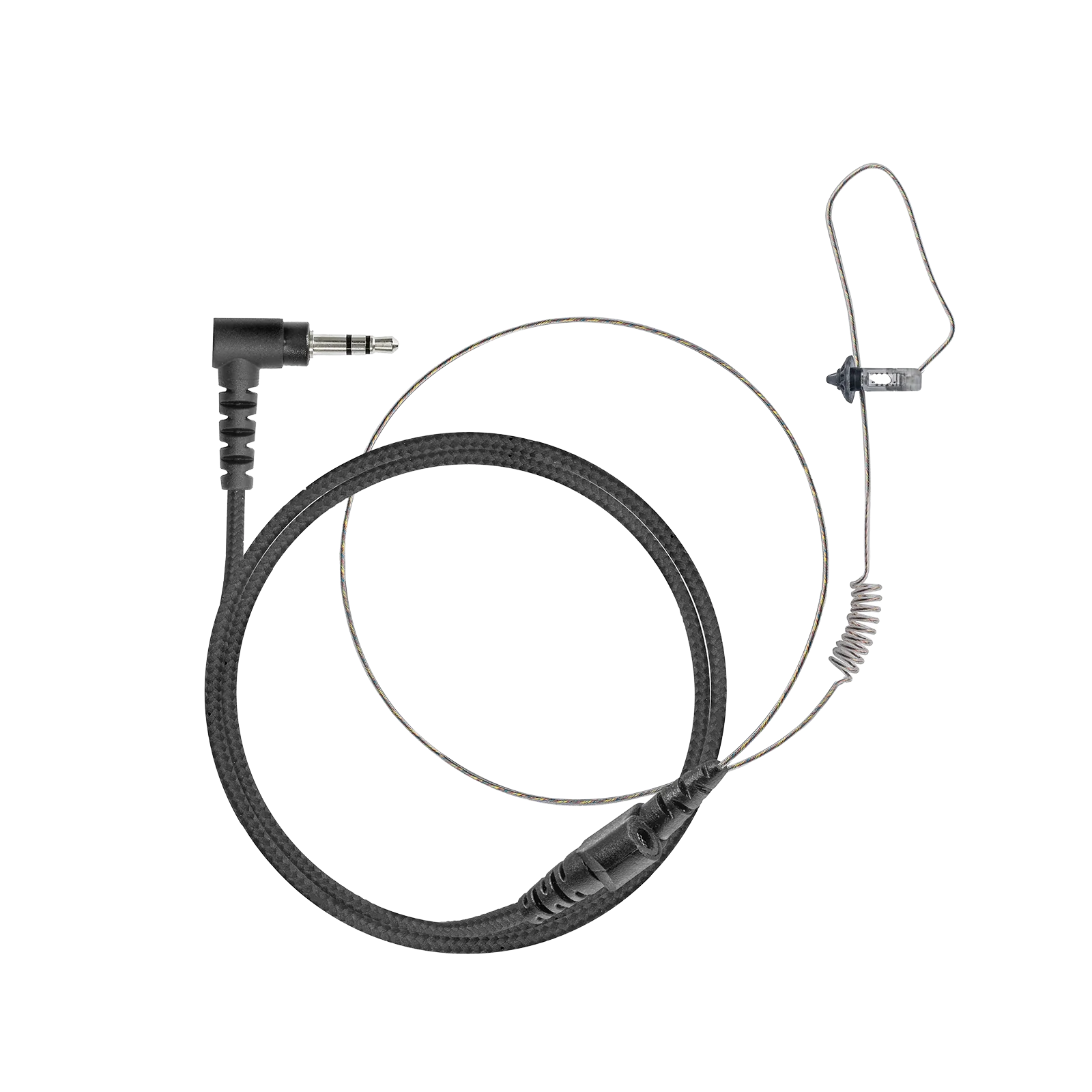 N-ear - 360 Flexo Radio Earpiece with Tactical In-Line Microphone - 3.5mm Right Angle Pin