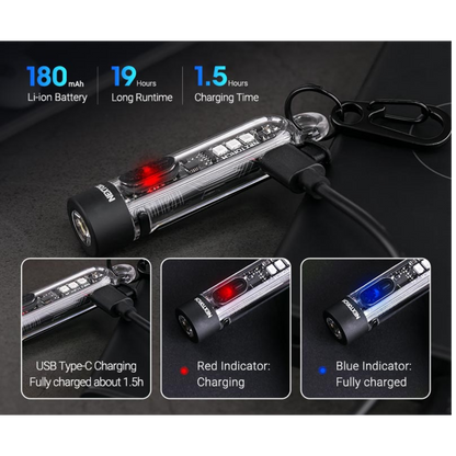 NEXTORCH K40 Multi-light Source Keychain Flashlight