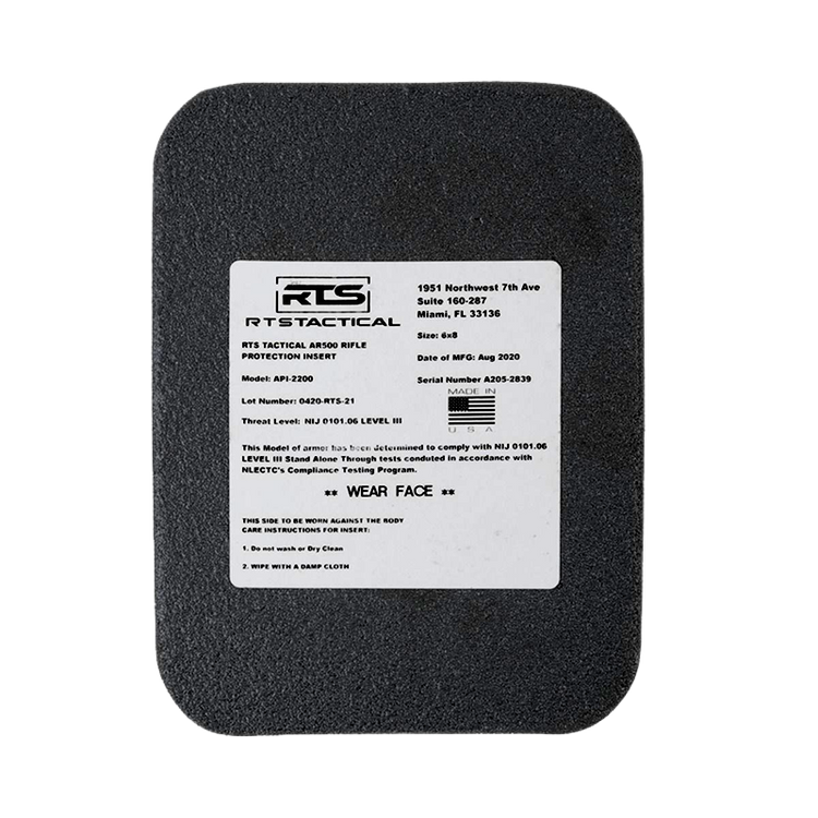 RTS - LWR5 Rifle Special Threats Insert - 6" X 8"