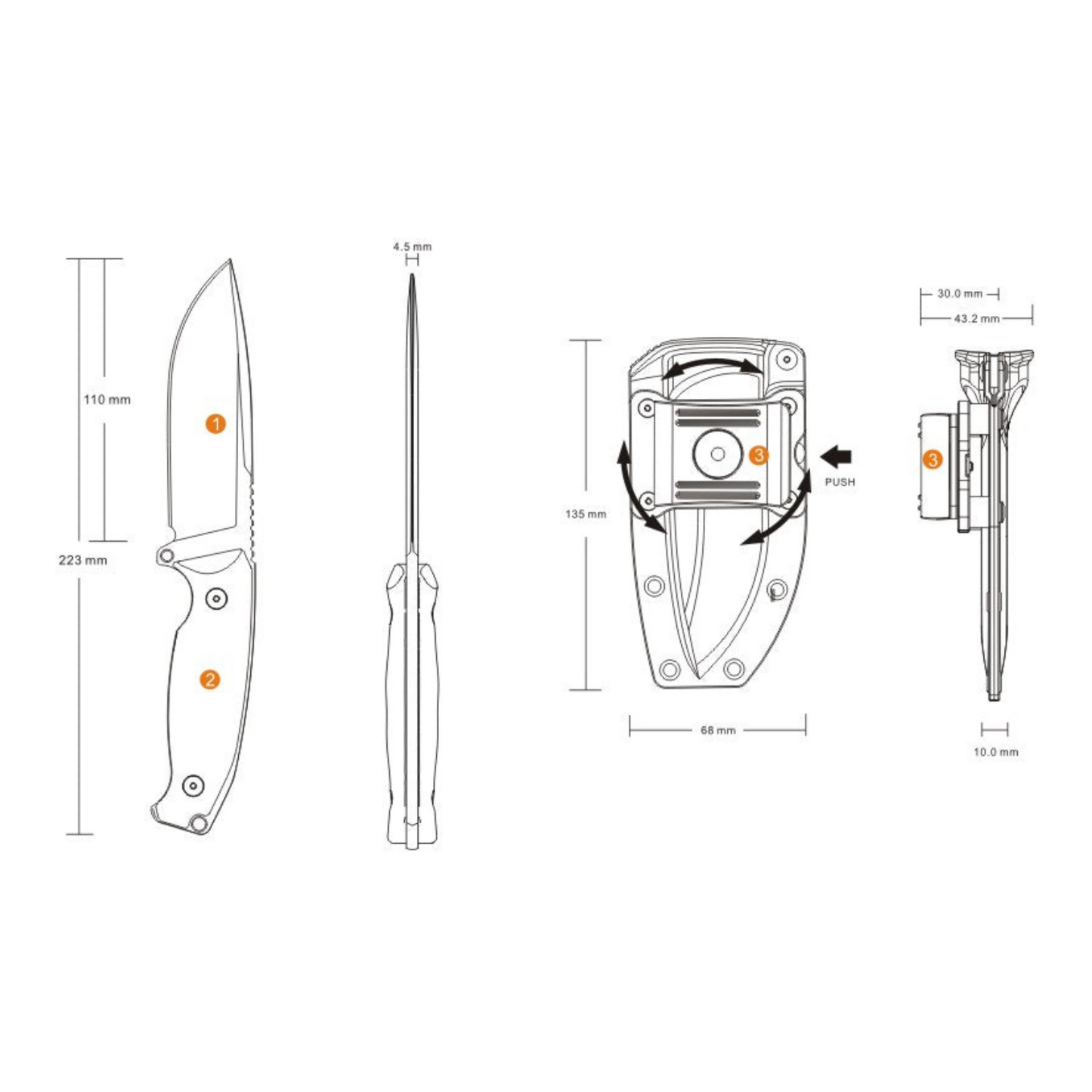 Ruike Jager F118 Utility Knife