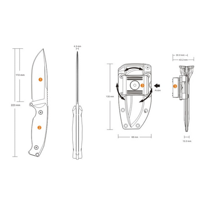 Ruike Jager F118 Utility Knife