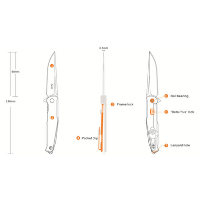 Ruike P108-SF / P108-SB Utility Knife