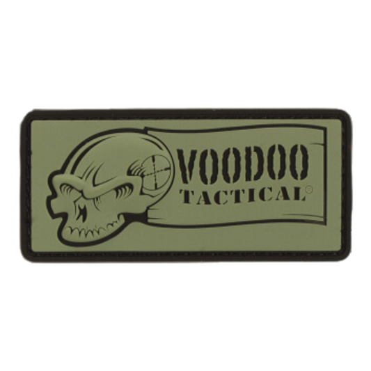 Voodoo Skull Patch with Ribbon