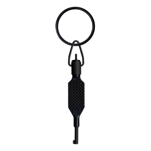 ZT9P Knurled Flat Grip Swivel Key – Black