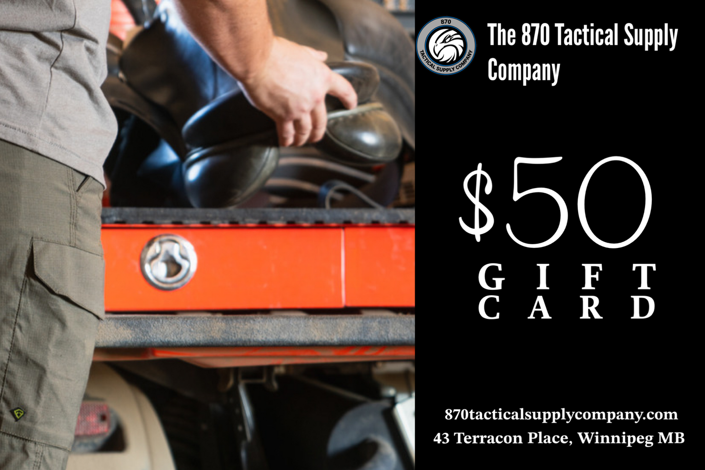 The 870 Tactical Supply Company Gift Card
