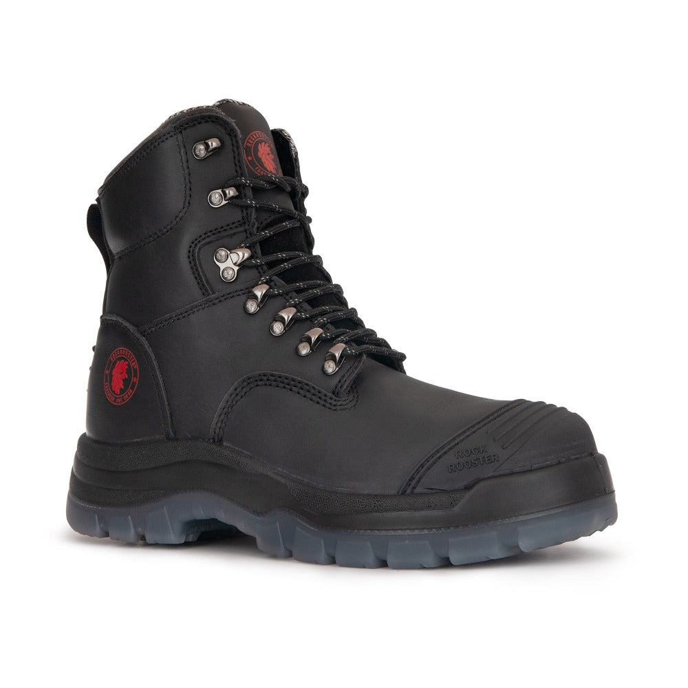 7" Zip-sided Steel Toe Leather Work Boots - The Kensington