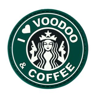 I Love Voodoo and Coffee patch