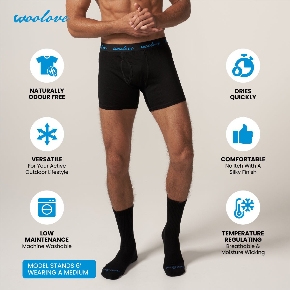 100% Merino Wool Base-layer Boxer Briefs – 870tacticalsupplycompany