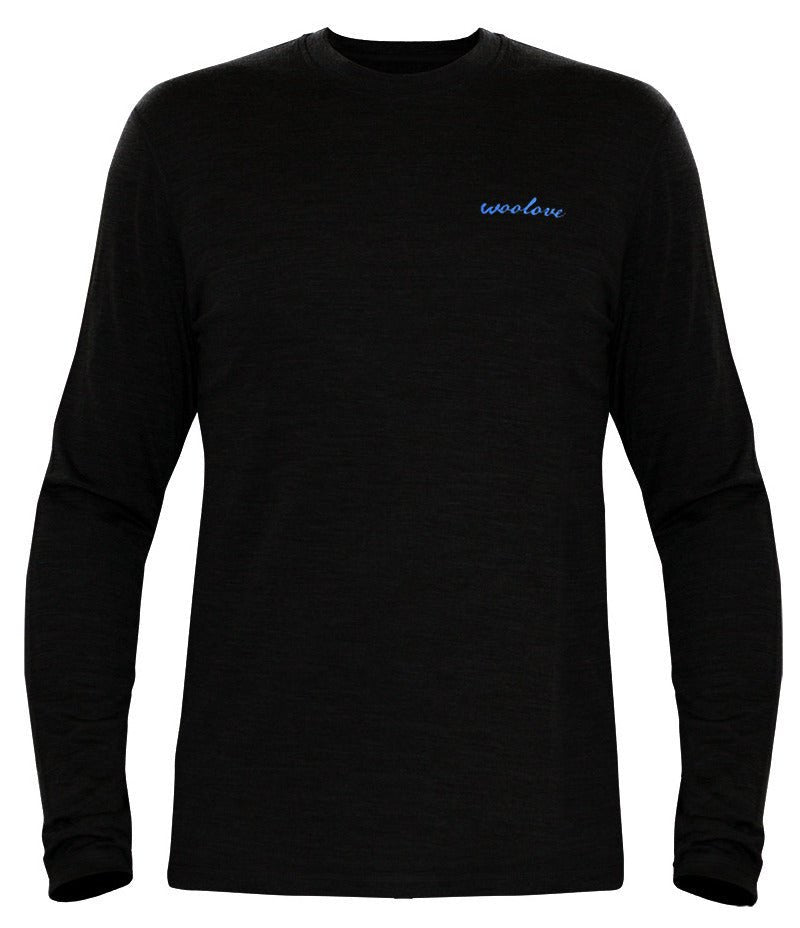100% Merino Wool Base-layer Long Sleeve Crew Neck Shirt
