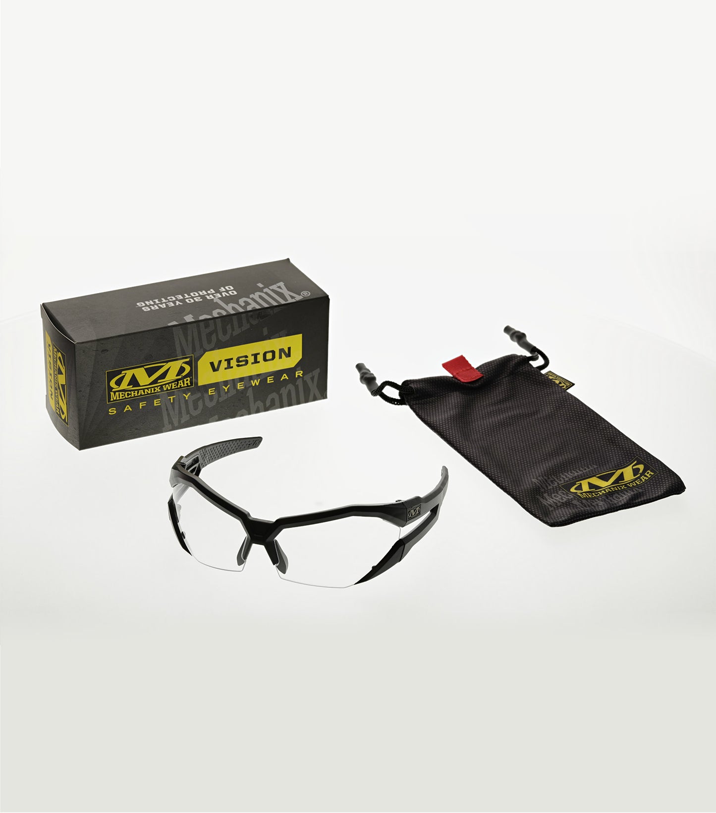 Mechanix Type V - Black Frame Clear Lens Safety Eyewear